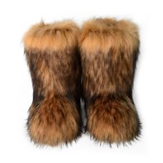 PRICES MAY VARY. MATERIAL: Faux Fur and Rubber Sole. FEATURES: We adopted high quality sole to the furry boots to perfectly suit your feet with cozy feeling and long lifespan. SIZE: Before you buy, please compare the details (i.e. Foot length) with yours, then select your sizes referring to our SIZE CHART. ATTENTION: Please use a hair dryer to blow the faux fur to restore its furry shape when you receive the boots. It is multiplepurpose use that you can wear it almost anywhere and anytime, no ma Fox Fur Boots, Fur Boots Women, Cozy Winter Boots, Fur Snow Boots, Faux Fur Boots, Plush Pattern, Fur Boots, Mode Vintage, Mode Style