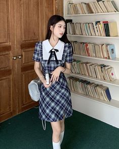 Embrace the Dark Academia trend with this striking plaid back-to-school dress available in mini or midi length. The classic, yet modern design is the perfect balance of comfort and academia style - making it a great choice for any school day. With a classic plaid pattern and sophisticated details, you'll stand out from the crowd while looking your best! Size: S Bust: 80cm Waist: 66cm Hips: 96cm Length: 85cm/123cm; Size: M Bust:84cm Waist:70cm Hips:100cm Length:86cm/124cm; Size: L Bust:88cm Waist Dark Academia Dresses, Academia Style, School Dress, Custom Made Clothing, School Dresses, Beauty Expert, Cute Fits, Plaid Dress, Dark Academia