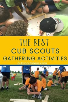 the best cub scouts gathering activities for kids to play with and learn how to use them