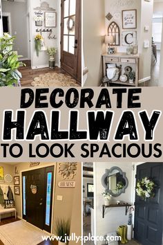 Decorate Your Hallway/Entryway How To Decorate End Of Hallway, Pictures For Hallway, Wall Of Pictures Hallway, Large Entryway Wall Decor, Decorating Hallway Walls, Small Entryway Ideas Narrow Hallways Entrance Home Decor, Small Wall Entryway Ideas, Small Wall Decor Ideas Hallway, How To Decorate Hallway Walls