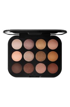 MAC Cosmetics Connect in Color 12-Pan Eyeshadow Palette | Nordstrom Mac Eyeshadow Palette, Burnt Yellow, Arch Brows, Fill In Brows, Nude Eyeshadow, Mac Eyeshadow, Dark Chocolate Brown, Warm Yellow, Perfect Eyes