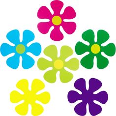 PRICES MAY VARY. Mini retro flower cutouts: the package comes with a set of 60 pieces flower shaped cutouts in total, there are 6 colors, each color contains 10 pieces of flower cutouts, enough to meet your needs Double-side printed: the retro flower cutouts are made of paper card that is printed on both sides, the bright color on the flowers is not easy to fade, can use for a long time Dimension: these flower shaped cutouts measure approx. 11 cm/ 4.33 inches in diameter, moderate in size and wi Flower Stencil Patterns, سبونج بوب, Hippie Party, Hippie Room Decor, Hippy Room, Flower Magnets, Craft Home, Hippie Flowers, Estilo Hippie