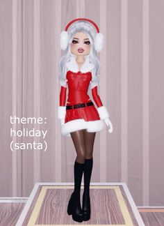 Dress to impress dti outfit inspiration theme holiday christmas santa inspo Holiday Break Dti Outfit, Dress To Impress Festive Holiday Theme, Dress To Impress Theme Holiday Break, Dress To Impress Disco Theme, Holiday Break Outfit Dress To Impress, Holiday Outfit Dress To Impress, Christmas Dress To Impress, Joy Dress To Impress, Holiday Dress To Impress Outfit