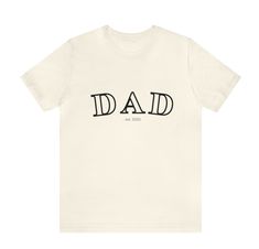 Introducing our "Dad Est." Shirt, the perfect gift for Father's Day! This exceptional shirt is designed to celebrate the special bond between a father and their children, capturing the essence of fatherhood in a unique and meaningful way. Light Fabric