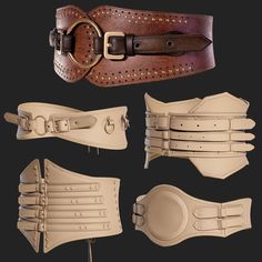 Belt Buckle Drawing Reference, Larp Accessories, Medieval Fantasy Clothing, Corset Sewing Pattern, Leather Armor, Men's Belt