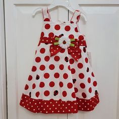 New Brand: Sophie Rose Ladybug Dress Size: 12 Months Color: Red, White And Black Cute Red Cotton Dress, Red Cotton Dress For Playtime, Diy Dresses, Ladybug Dress, Big Girl Dresses, Baby Sewing Projects, Rose Dresses, Month Colors, Rose Dress