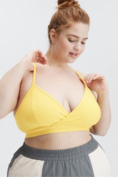 Live-In Racerback Bralette Fabletics yellow female Activewear >> Womens >> Sports Bras >> Low Impact plus Lounge 4-Way Stretch Lounge style with soft band Female Activewear, Lounge Style, Womens Sports, Sports Bras, Active Wear For Women, Bralette, Spaghetti Strap, Sports Bra, Lounge