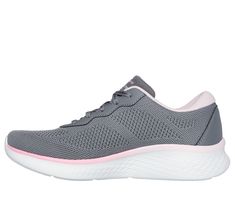 Step out in style and lightweight comfort wearing Skechers Skech-Lite Pro - Warm Glow. This vegan lace-up sneaker features an engineered knit upper with faux-leather overlays, a Skechers Air-Cooled Memory Foam insole, plus a well-cushioned midsole. | Skechers Women's Skech-Lite Pro - Warm Glow Sneaker | Medium Width | Skechers Air-Cooled Memory Foam cushioned comfort insole | Crafted with 100% vegan materials | Engineered knit upper with faux-leather overlays and lace-up front | Well-cushioned m Gray Mesh Sneakers With Ortholite Insole, Gray Breathable Mesh Sneakers For Light Exercise, Mesh Sneakers With Laces For Light Exercise, Low-top Sneakers For Light Exercise, Breathable Mesh Lace-up Sneakers For Light Exercise, Synthetic Walking Shoes With Laces For Light Exercise, Athleisure Sneakers For Light Exercise With Laces, Synthetic Walking Shoes For Light Exercise, Lace-up Synthetic Sneakers For Light Exercise