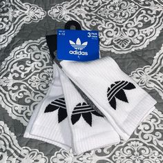 Moisture Wicking To Keep Your Feet Dry. Crew Sock Adidas Casual Black Socks, Casual Breathable Adidas Socks, Adidas Sporty Socks With Logo, Cheap Adidas Men's Socks, Socks Adidas, Adidas Socks, Soccer Socks, Adidas Soccer, Basketball Socks