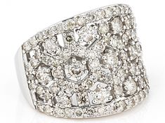 a white gold and diamond ring