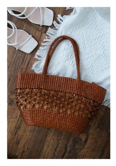 Spring Brown Braided Bag, Spring Braided Brown Bag, Spring Braided Brown Shoulder Bag, Spring Brown Handheld Straw Bag, Brown Handheld Straw Bag For Spring, Handheld Brown Straw Bag For Spring, Brown Braided Crochet Shoulder Bag, Brown Satchel Straw Bag For Spring, Everyday Open Weave Shoulder Bag