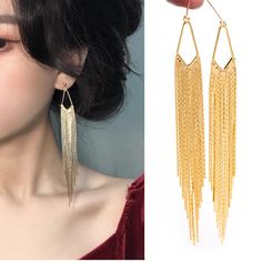 Size: 123x13mm, loop size 1.8mm approx. (see Pic 2) Quantity: 4pcs=2 pairs Color: gold Material: real gold plated brass, color not easily tarnish, lead nickel free ❤ More gold plated brass items here: ❤ https://www.etsy.com/shop/Nbeads?search_query=GB ❤ More metal findings(brass, silver, alloy etc.) here: ❤ https://www.etsy.com/shop/Nbeads?section_id=6656259 Brass Items, Tassel Earring, Beautiful Heart, Silver Material, Brass Color, Charm Earrings, Silver Heart, Gold Material, Real Gold