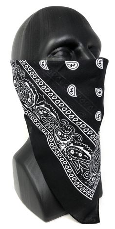 Casual Black Bandana For Winter, Casual Black Winter Bandana, Black Bandana With Bandana Print For Festivals, Adjustable Black Masks For Festivals, Adjustable Black Full Face Mask, Adjustable Full Face Black Mask, Rasta Earrings, Face Bandana, Bandana Face Mask