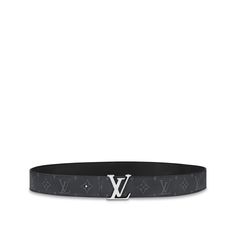 This eye-catching lv initiales 35mm reversible belt is a dynamic accessory with an understated design that will appeal to lovers of house signatures. It features monogram eclipse canvas on one side and plain calf leather on the other. A polished lv initials buckle adds to the modern look. Reversible Belt, Lv Men, Louis Vuitton Official, Mens Belts, Men's Collection, Calf Leather, Initials, Mens Accessories, Louis Vuitton