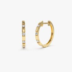 Diamond Earrings / 14k Gold Diamond Hoop Earrings / Dainty Minimal Diamond Hoop Earring Gift For Her Ferko's Fine Jewelry Features * Gold Kt: 14K Gold  * Available Gold Color: Rose Gold, Yellow Gold, White Gold * 12.5 MM Inner Diameter * Round Diamond: 8 Pcs 1.5MM * Total CTW: 0.12 CTW  * Diamond Color-Clarity: G Color Si Clarity * Ready to ship in 1-2 Business days * SOLD AS A PAIR ▶ See more of our Diamond Earrings - http://etsy.me/2lyqVBP ▶ See our storefront here - http://etsy.me/2lUcVnH  ▶ All store sections here * Diamond Rings - http://etsy.me/2lwKUl8 * Diamond Earrings - http://etsy.me/2lyqVBP * Diamond Necklace - http://etsy.me/2mqa6O1 * Diamond Bracelets - http://etsy.me/2mVrAB5 * Diamond Wedding Rings - https://etsy.me/3YbpVq2 * Gold Wedding Band - https://etsy.me/3X3uf9F * Gold Modern Gold Hoop Earrings With Prong Setting, Classic Small Hoop Diamond Earrings Tarnish Resistant, Modern Prong-set Huggie Hoop Earrings, Classic Small Hoop Tarnish Resistant Diamond Earrings, Yellow Gold Huggie Earrings With Prong Setting, Modern Yellow Gold Earrings With Halo Design, Minimalist Hoop Earrings With Prong Setting For Formal Occasion, Minimalist Hoop Earrings With Prong Setting For Formal Events, Minimalist Formal Hoop Earrings With Prong Setting