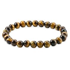 Treat him to something special – no matter what the occasion. Our Tiger’s Eye Men’s Beaded Bracelet offers warm gold and brown tones with mysterious depth, creating a captivating look to complement many of his favorite styles.~~~~~~~~~~~~~~~~ ~~~~~~~~~~~~~~~~~~~ ★INFO ABOUT THIS ITEM:Material:Tiger Eye StonesStyle:Men CollectionThickness:8mm / 0.31"Measurements:8mm / 0.31"Chain style:Elastic braceletChain length:8.5"~~~~~~~~~~~~~~~~ ~~~~~~~~~~~~~~~~~~~★★ You need to take into account the manufac Casual Brown Bracelets With Gemstone Beads, Casual Brown Gemstone Beads Bracelets, Casual Polished Beaded Bracelets As Gifts, Brown Beaded Wristband Gift, Casual Rosary Bracelet With 8mm Beads As Gift, Boyfriend Name Necklace, Men Beaded Bracelet, Bracelets For Boyfriend, Good Luck Necklace