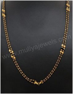 Blackbead Chain Designs, Black Beads Necklace Designs, Karimani Mangalsutra, Modern Mangalsutra Designs Gold, Mangal Sutra, Gold Jewels Design