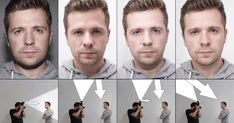 multiple shots of a man with different facial expressions