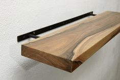 Walnut Floating Shelves Custom Wood Shelves Rustic Shelves - Etsy Wood Floating Shelves Kitchen, Walnut Floating Shelves, Custom Floating Shelves, Live Edge Shelves, Long Floating Shelves, Fireplace Update, Diy Wood Shelves, Shelves Bathroom, Floating Shelves Kitchen