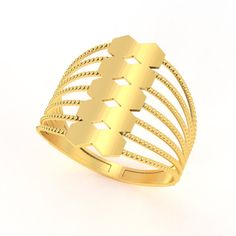 Indulge in the enchantment of our exclusive 14K gold ring, meticulously designed for the modern woman. This captivating piece features elegant hexagons and shimmering beads, creating a perfect blend of lightness and sophistication. The delicate design ensures a comfortable fit, making it an ideal accessory for daily wear and special occasions alike. Whether you're looking to enhance your everyday style or searching for a thoughtful gift, this ring is a luminous choice. Treat yourself or surprise someone special with this finely crafted symbol of timeless beauty. Elevate your jewelry collection with the subtle sparkle and charm of this 14K gold ring, a testament to grace and refined taste that complements the discerning woman's aesthetic As Gohle Jewelry, I am excited to share special desig