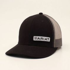 Ariat Men's Richardson 112 Offset Patch Baseball Cap, Black, A300000501 Ariat Hats, Cowboy Stuff, Men's Baseball Cap, Black Crown, Tractor Supplies, Baseball Caps Mens, Tractor Supply, Sewing A Button, Contrast Stitch