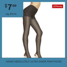 Enhance your natural skin tone with our ultra-sheer pantyhose from Hanes, featuring a silhouette-smoothing control top and reinforced toe for durability.Features: Reinforced Toe & HeelSupport: Control TopFiber Content: 100% NylonFabric Description: KnitCare: Machine Wash, Tumble DryCountry of Origin: Imported Natural Skin Tone, Natural Skin, Skin Tone, Hosiery, Tights, Skin