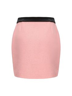 Who doesn't love a classic mini? The Nadia Skirt is your perfect mini skirt that includes satin fabric at the waist. It's designed to add an element of elegance and style to your already-fashionable outfit. When worn with the Nadia Lapel Jacket, it's game over. Mini skirt Satin detail Mother belt Dry clean only Formal Pink Pleated Skirt, Elegant Pink Mini Skirt, Formal Pink Pencil Skirt, Pink Feminine Skirt For Formal Occasions, Chic Pink Mini Skirt, Fitted Pink Mini Skirt For Workwear, Pink Fitted Elegant Skort, Pink Feminine Formal Skirt, Chic Pink Pencil Mini Skirt