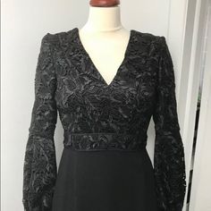 J. Mendel Dress Brand New Without Tag Retail:$5990 Guipure Lace Top And Sleeves Crepe From Waist Down V Neck Fully Lined Zip Back Closure There Is No Size Tag So Please Check Measurements But It Fits Size 6 Measurements: Shoulder To Shoulder: 16.5” Underarm To Underarm: 17” Waist: 28” Total Length: Almost 65” Elegant Long Sleeve Mother Of The Bride Cocktail Dress, Luxury Fitted Evening Dress For Mother Of The Bride, Luxury Fitted Maxi Dress For Formal Occasions, Elegant Fitted Mother Of The Bride Evening Dress, Luxury V-neck Evening Dress For Formal Occasions, Luxury V-neck Formal Evening Dress, Luxury V-neck Midi Dress For Formal Occasions, Formal Fitted Mother Of The Bride Dress For Evening, Elegant Fitted Cocktail Dress For Mother Of The Bride