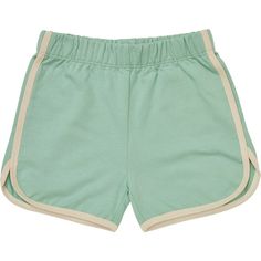 Made from the signature 100% organic cotton French terry, these shorts are vintage inspired and perfect for play. Pair them with the Anaheim tee for an adorable matching set. the basics are anything but boring and these shorts are sure to become your warm-weather go-to. | Young Days | Daytona Elastic Waist Piped Shorts, Frosty | Organic Cotton (Green, Size 4Y) | Maisonette collects the best children’s products from around the world (unlike Zulily, Etsy, The Tot, Farfetch Kids, Childrensalon, Cra Summer Day Dresses, Boy Accessories, Buy Buy Baby, Mini Boden, Kids Shorts, Shoes Booties, Short Rompers, Anaheim, The Basics