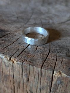 This ring is a solid, made for everyday use ring.  There are multiple sizes available, each ring will be slightly different in terms of texture.  Made of heavy gauge Sterling silver, with a hammered satin finish Tucson, Sterling Silber, Satin Finish, Band Rings, Jewelry Rings, Electronic Accessories, Satin, Texture, Purses And Bags