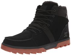 PRICES MAY VARY. Complete with DC's Pill Pattern tread. Dc Shoes Men, Boot Fashion, High Top Shoe, Snow Boot, Leather Boot Shoes, Black Gums, Dc Shoes, Boot Accessories, Beach Shoes