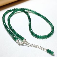 New! AAA Quality Emerald Faceted Beaded Necklace, Genuine Emerald Beads was just added to eBay. Check it out! #eBay #eBaySeller Genuine Emerald Necklace, Artisan Jewelry Necklaces, Emerald Bead, Handcrafted Artisan Jewelry, Green Gemstones, Cosplay Ideas, Natural Emerald, Faceted Bead, Artisan Jewelry