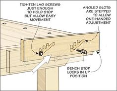 a diagram showing how to attach a wooden post