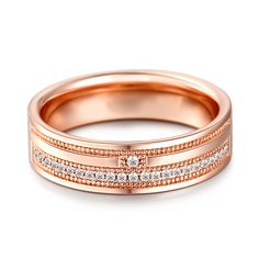 BOGO 40% OFF (Code: H40) Timeless Sterling Silver Channel Set Jewelry, Timeless Channel Set Sterling Silver Jewelry, Minimalist Jewelry With Diamond Accents And Round Band, Timeless Double Band Rose Gold Jewelry, Timeless Rose Gold Double Band Jewelry, Luxury Rose Gold Jewelry With Channel Set, Luxury Rose Gold Channel Set Jewelry, Elegant Double Band Jewelry For Formal Occasions, Elegant Double Band Formal Jewelry