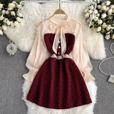 Light luxury dress, bowknot, cute party dressMaterial:blendedColor:red,blackStyle:cuteFeatures:bowknotSize(cm):M,L ,XL 1inch=2.54cm 1cm=0.39 inchM length 82 sleeve length 57 bust 90&ltp&gtL length 83 sleeve length 58 bust 94</p>&ltbr/>&ltp&gtXL length 84 sleeve length 59 bust 98</p>&ltbr/>&ltp&gtNote:Due to different measurement methods,there will be 1-3 error(unite:cm), please understand.</p>&ltbr/> Party A-line Dresses With Bow, A-line Mini Dress With Bow For Prom, Mini Length Party Dress With Bow Print, Mini Party Dress With Bow Tie, Party Mini Dress With Bow Tie, Mini Length Party Dresses With Bow Tie, Fitted Bow Print Evening Dress, Fitted Evening Dress With Bow Print, Black Mini Dress With Satin Bow For Party