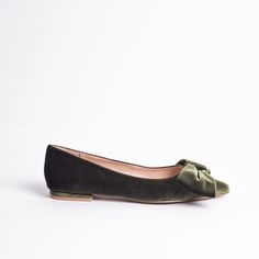 Cecelia New York-Brie bow pointed ballet velvet bow flat Pine Dressy Flats Shoes, Dressy Flats, Velvet Flats, Bow Flats, Velvet Bow, Boots For Sale, Brie, Timeless Style, Sales Gifts