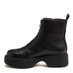 Take your style to the next level with the Rocket Dog Blaze Black Zipper Chelsea Boot. This slip-on platform boot features a black faux leather upper, front and side zipper closure for easy wear, and a chunky rubber platform sole. Get ready to rock your edgy and sleek look with this statement-making boot. Shop now! ✨ Product: Rocket Dog women's boot Style: Slip on platform Chelsea boot Upper: Black faux leather Lining: Microfiber Midsole: Plush Foam Comfort Insole Sole: Rubber platform Heel heig Edgy Boots, Platform Chelsea Boots, Boot Style, Rocket Dog, Boots Women Fashion, Platform Heel, Designer Boots, Chelsea Boot, Sleek Look