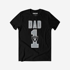 Las Vegas Raiders Number 1 Dad T-Shirt FOCO S - FOCO.com Game Day T-shirt With Team Name For Father's Day, Game Day Team Spirit T-shirt For Father's Day, Team Name T-shirt For Game Day On Father's Day, Father's Day Team Spirit T-shirt With Crew Neck, Father's Day Fan Apparel T-shirt With Team Name, Father's Day Team Spirit Crew Neck T-shirt, Team Name T-shirt For Game Day, Father's Day Team Spirit Graphic T-shirt, Father's Day Team Spirit Tops With Team Name