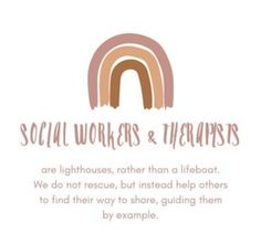 a rainbow with the words social workers and themselves