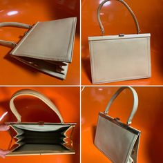 DESCRIPCIÓN: Bolso vintage MOD Cream, bolso de mujer de los años 60, bolso vintage, cierre dorado, pequeño estilo preppy de cuero, bolso de los años 60 con blanco. manija e interior negro. El bolso tiene un bolsillo interior. Combinará perfectamente con tus outfits de los años 60.  CONDICIÓN: En muy buen estado de uso vintage por dentro y por fuera. Los detalles dorados están un poco rozados, consulte las imágenes.  MEDIDAS Ancho 9,5" / 24 cm Alto 7" / 18 cm (12" / 31 cm incluyendo asas) Profund 60s Outfits, Cream Handbag, Ladies Bag, Estilo Preppy, Preppy Look, La Face, Vintage Bag, 1960s Vintage, Vintage Bags