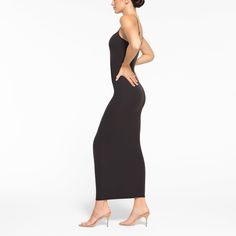 Everything you love about our signature Fits Everybody collection, now in an ultra-flattering dress. This double-lined silhouette is made to hug your body and offer a snatched, smoothed look. Fits true to size. | SKIMS Long Slip Dress | Black | Small | Fits Everybody Elegant Bodycon Dress With Built-in Bra, Elegant Maxi Dress With Built-in Bra For Night Out, Elegant Fitted Midi Dress With Built-in Bra, Elegant Bodycon Dress With Built-in Bra For Night Out, Elegant Seamless Maxi Dress, Stretch Midi Dress With Built-in Bra For Night Out, Stretch Midi Dress With Built-in Bra For Date Night, Midi Bodycon Dress With Built-in Bra For Date Night, Elegant Fitted Dress With Built-in Bra