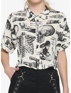 Fun Button Up Shirt, Skeleton Images, Anatomical Skeleton, Dr Wardrobe, Summer Goth, Rad Tech, Ideal Wardrobe, Dream Outfits, Awesome Outfits