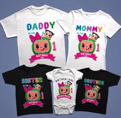 Personalized Popular Kids Show Cece Birthday Girl Shirts - Matching Family Popular Birthday Shirts Popular Kids Shows, Melon Birthday, Shark Themed Birthday Party, Cocomelon Birthday, Watermelon Party, 1st Birthday Shirts, Birthday Tutu Outfit, Girl Shirts, Birthday Girl Shirt