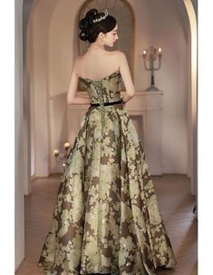 10% off now! floral prints strapless long prom dress online. Sheprom offers formal, party, casual & more style dresses to fit your special occasions. Vintage Silhouette, Prom Dresses Online, Gowns Of Elegance, Formal Dresses Prom, Long Prom Dress, Lovely Dresses, Prom Party Dresses, Custom Dresses, Wedding Guest Outfit