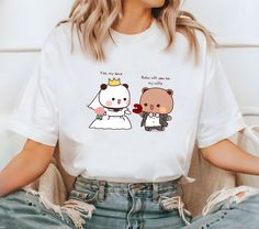 💁 Welcome to the Greatestau shop! 🧡 💎 Accept no imitations - we're THE ORIGINAL, others are fake and a scam. Bubu Dudu Panda Bear Love Couple Bubu and Dudu Cute Panda Baby Panda Baby Bears Brown Y Sugar Peach Cat Bear and Panda Bubu Dudu Panda Bear Hugs love Dudu Loves Bubu Dudu Bubu Bears Beding ❤️ Stay cozy all winter long with our sturdy and warm sweatshirt. It's pre-shrunk with a classic fit and made with air-jet spun yarn for a soft feel and reduced pilling. ⭐ Spread holiday cheer with o White Shirt With Character Print Gift, Cute T-shirt With Custom Print As Gift, Cute Custom Print T-shirt For Gift, White Shirt With Cartoon Print As Gift, Character Print Crew Neck Top As Gift, Crew Neck Top With Character Print As Gift, Kawaii Crew Neck Tops For Gifts, Graphic Tee With Character Print As Gift, Kawaii Crew Neck Tops As Gift