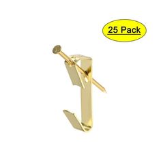 two gold ear clips with the words 25 pack in front of it and an image of a