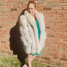 Hardly Worn 100% Real Fox Fur Coat. It Measures 29 Inches In Length From The Back Of Jacket. 24 Inches From The Top Of The Shoulder To Sleeve. Price Is Negotiable Due To A Small Stain On The Inside Of The Coat. It Is Perfect For Cold Climates And Special Occasions. Message For Details. Classic White Fur Coat For Winter, White Fur Coat For Formal Winter Occasions, White Formal Fur Coat For Winter, White Formal Winter Fur Coat, White Fur Coat For Work, White Long-sleeved Fur Coat For Work, White Long Sleeve Fur Coat For Work, Classic White Long Sleeve Fur Coat, Luxury Fitted White Fur Coat