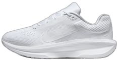 White Dynamic Running Shoes With Cushioned Footbed, White Sporty Walking Shoes For Marathon, White Walking Shoes With Arch Support For Training, White Trail Running Shoes With Gel Cushioning For Marathon, Functional White Running Shoes With Arch Support, Summit White Sneakers With Air Cushioning For Sports, White Trail Running Shoes With Arch Support For Sports, White Functional Running Shoes With Cushioned Footbed, White Cushioned Running Shoes