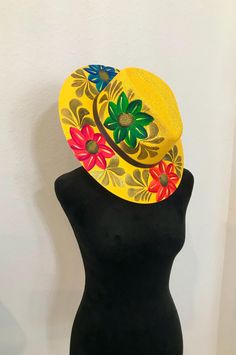 Simply beautiful! Hand painted inspired by summer 🥰 size is medium but has elastic band inside so fits most! Great for all occasions! Handmade Flower Hats For Summer, Whimsical Adjustable Straw Hat For Summer, Whimsical Adjustable Sun Hat For Summer, Whimsical Adjustable Summer Hats, Summer Straw Hat With Adjustable Flower Shape, Adjustable Flower Straw Hat For Beach, Bohemian Flower Sun Hat For Beach, Adjustable Artisan Sun Hat For Spring, Bohemian Flower Shaped Sun Hat For Beach