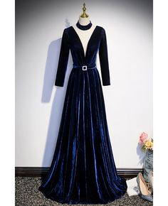 Get 10% off now! Buy deep vneck formal long velvet dress with long sleeves at cheap price online. Free stable shipping and pro custom service since 2009. Long Sleeve V-neck Evening Dress, Elegant Long Sleeve Velvet Evening Dress, Elegant V-neck Velvet Wedding Dress, V-neck Velvet Evening Dress, Fitted Velvet V-neck Maxi Dress, Winter Evening V-neck Dress, V-neck Velvet Dress For Fall, Velvet V-neck Dress For Fall, Long Sleeve Velvet Evening Dress